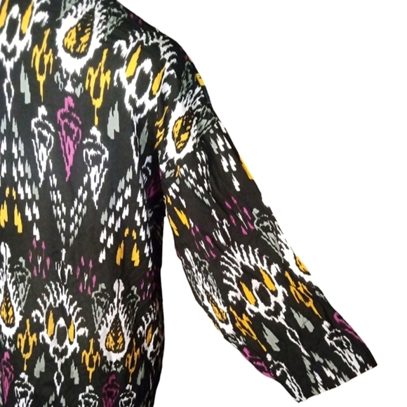 Loft Women's Long Line Ikat Print Kimono/ Topper Size XS / Small - Picture 7 of 9